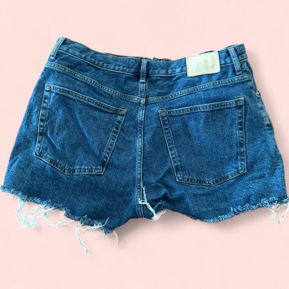 Everlane blue button fly cheeky denim shorts size 31 - Picture 2 of 5
